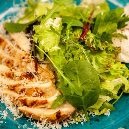 Smoked Chicken Leaf Salad
