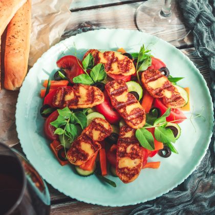 Halloumi Vegetable Salad