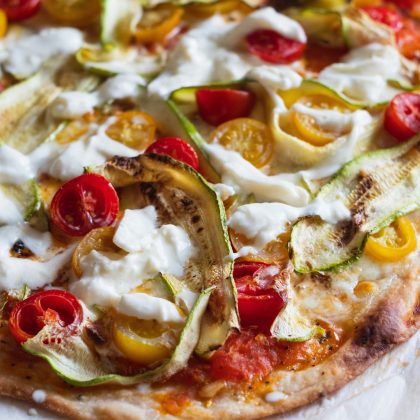 Courgette & Ricotta Pizza