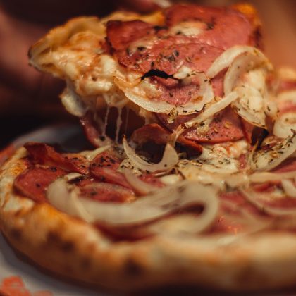 Bacon & Caramelised Onion Pizza