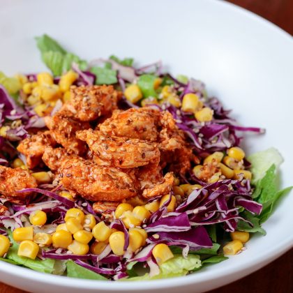 Turkey Cranberry Leaf Salad