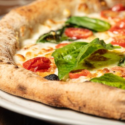 Cherry Tomato & Basil Pizza